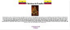Ecuador Christmas homepage